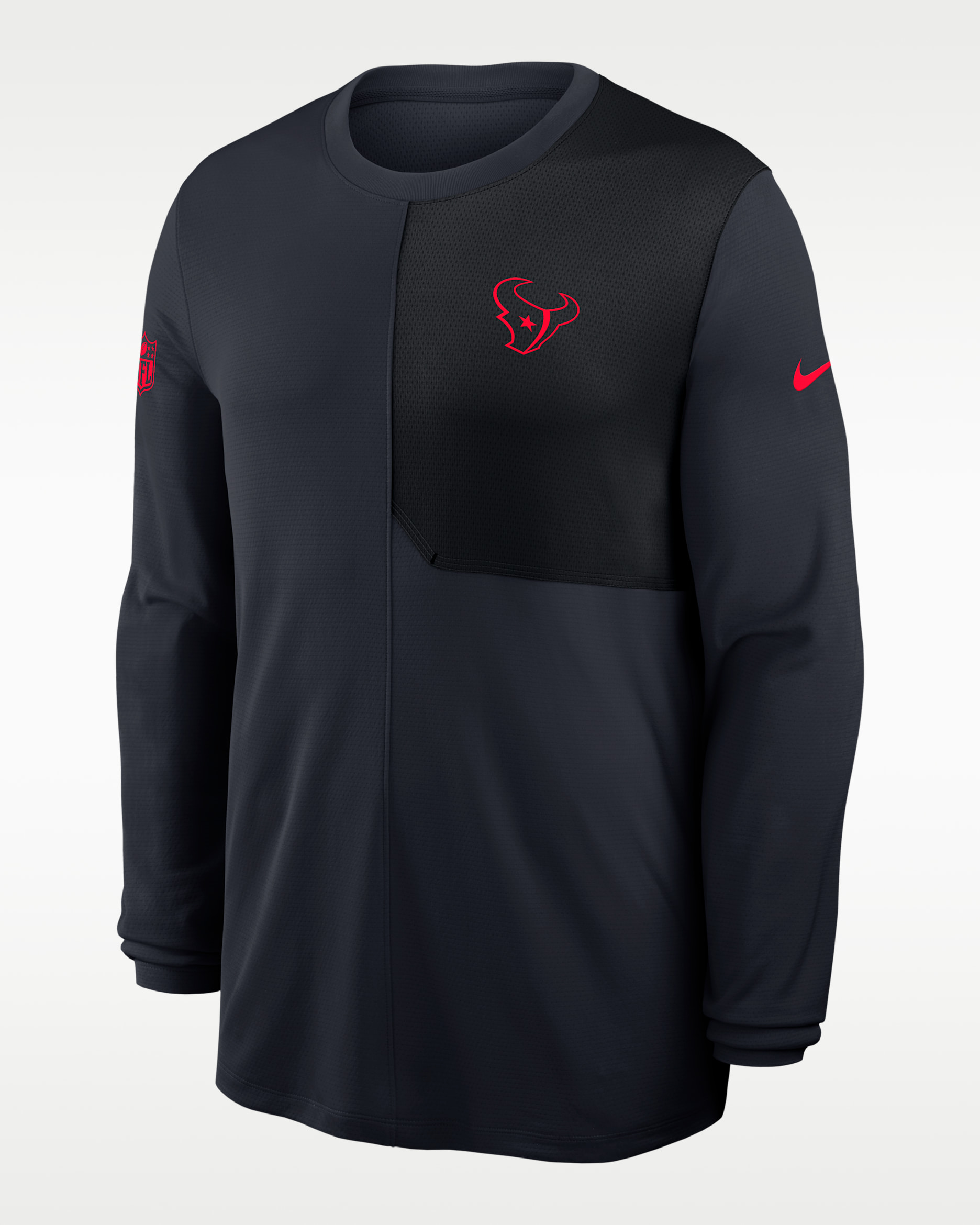 Houston Texans Sideline Coach Men's Nike Dri-FIT NFL Long-Sleeve